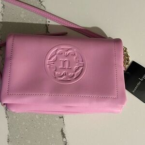 NWT Nanette Lepore Kimi Soft Double Section  Crosdbody Fondant Pink